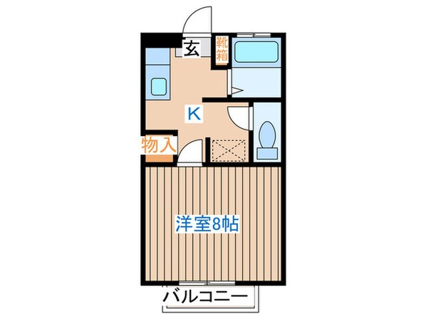 サングレート鈎取D棟の物件間取画像